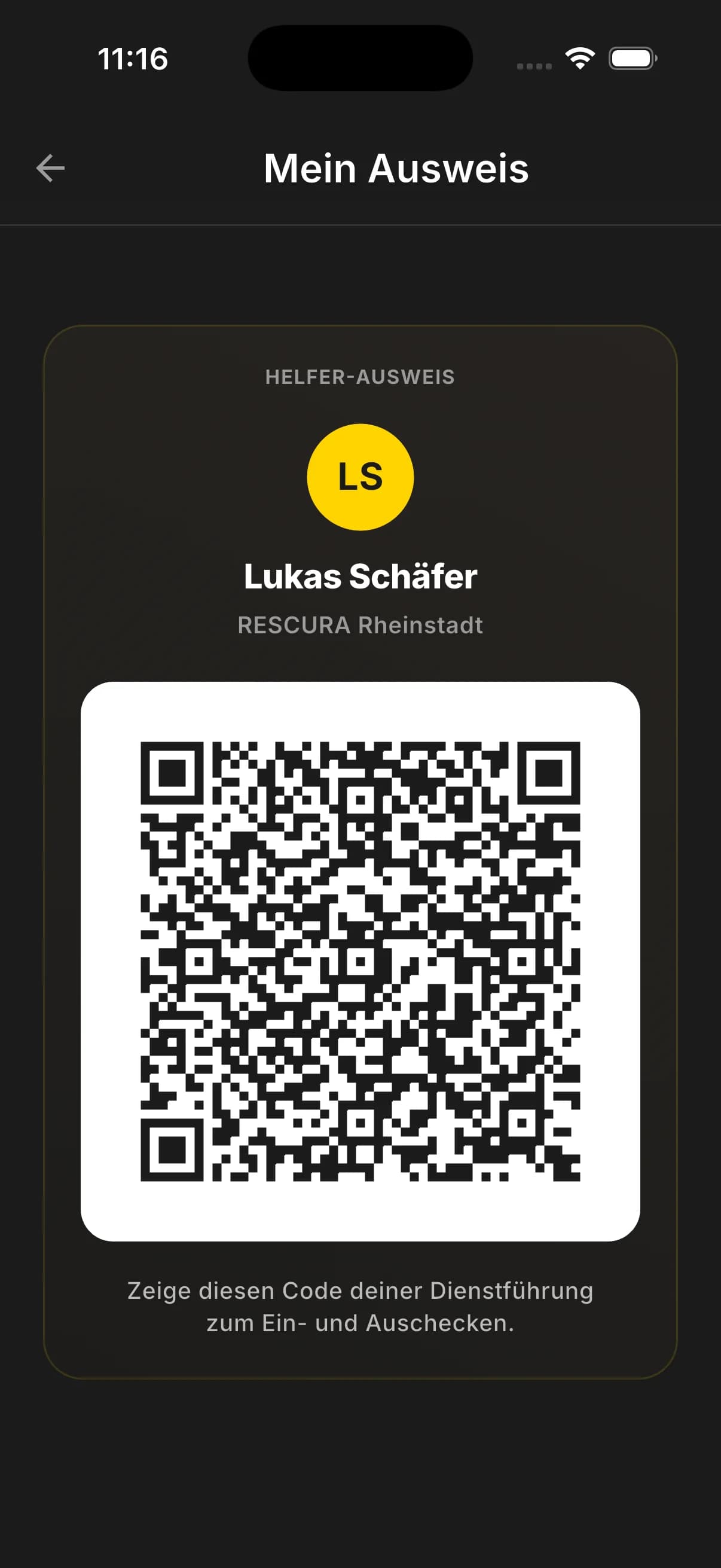 RESCURA App – Helfer-Ausweis